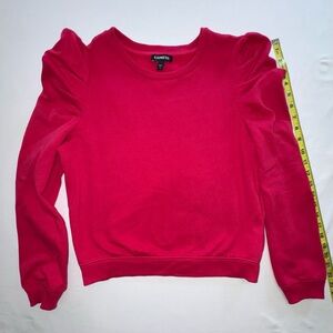 Express Vibrant Pink Puff Sleeve Top
